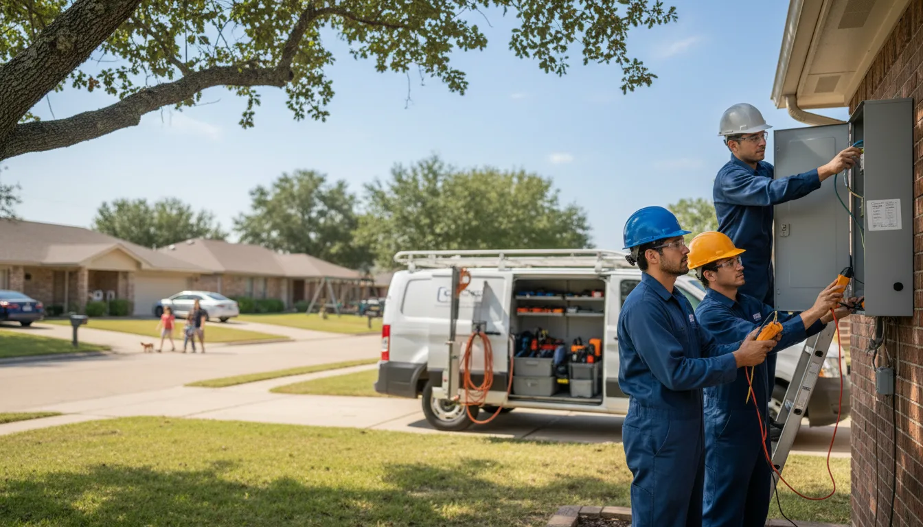 Certified electrician providing emergency electrical services in Bruno, NE